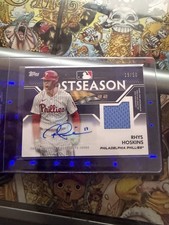 RHYS HOSKINS AUTO JERSEY #’d /50. 2023 TOPPS POSTSEASON. POSTSEASON PERFORMANCE