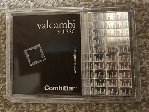 Valcambi Silver Bar CombiBar 100g 999 Fine with Protective Assay Card