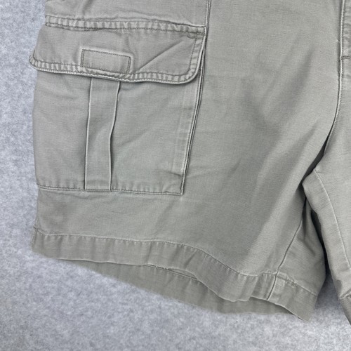 Savane Men’s Balsam Green Canvas Cargo Cotton Utility Hiking Work Shorts (38W) - Picture 5 of 13