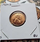 1954 S Lincoln Wheat Penny BU Red Low Mintage