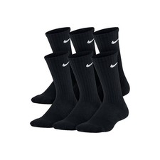 Nike Men's 6 Pack Everyday Cushioned DRI-FIT Socks Black Sz Medium 6-8 Shoe NEW 
