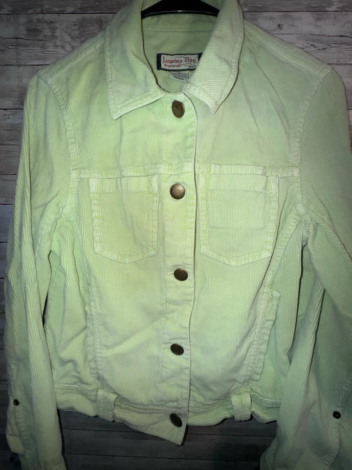 Jamaica Bay женская куртка маленький средний лайм зеленый вельвет хорошее состояние товара - Изображение 4 из 4