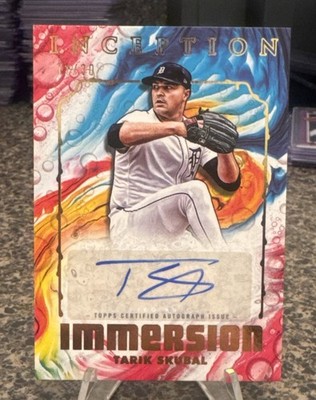 Tarik Skubal 2025 Topps Inception #IIA-TS Detroit Tigers Immersion Auto #11/30