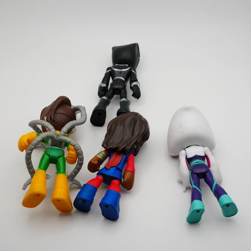 Lote de 4 figuras de acción Marvel Spider-Man Spidey and Friends Rogue Black Panther Foto 3 de 4