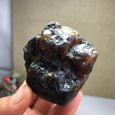 Superlight Natural Original amber rough semi transparent bulk gemstone 54g A3555