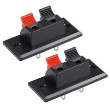 2 Pcs 2-Way Speaker Spring Connector WP2-3 Spring Speaker Terminal Clip