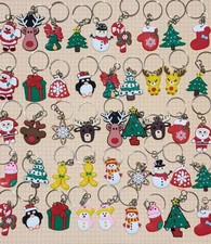 Lotto Stock 46 Pezzi Misti Portachiavi 2d Tema Natale Christmas 