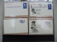 COLLECTION OF UNITED STATES POSTAL CARDS, 80 + CARDS IN STANLEY GIBBONS ALBUM