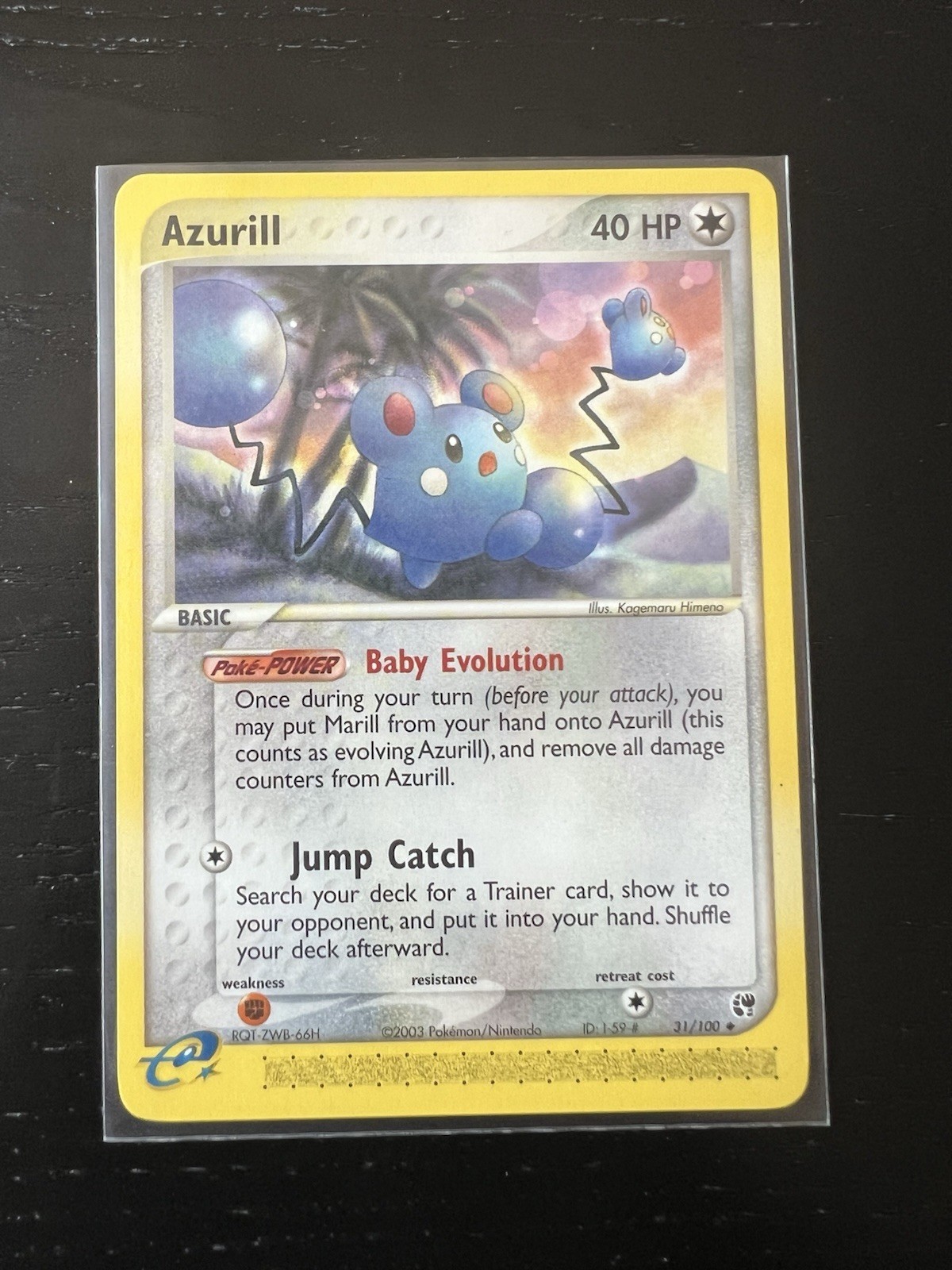 Azurill 31/100 Pokemon EX Sandstorm