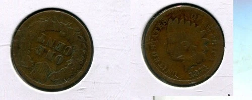 1871 INDIAN HEAD PENNY GOOD 7846T