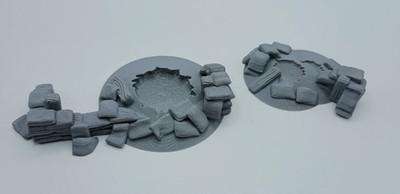 sandsack set 9 Landschaft Grimdark Wargaming SciFi Gelände