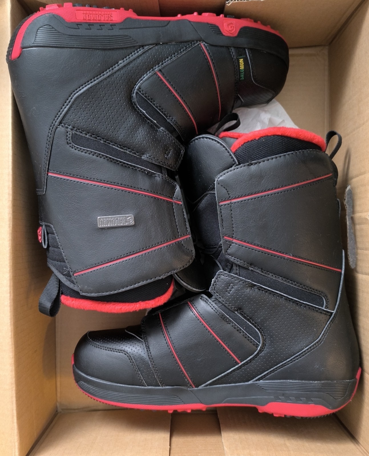 Salomon Faction Snowboard Boots/Stiefel – Größe 43 1/3 – Schwarz/Rot
