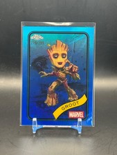 2025 Topps Chrome Marvel GROOT #35 Blue Refractor (279) /299 RAW