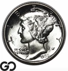 1935 Mercury Dime, Full Split Bands, Flashy Solid Gem BU++ FSB