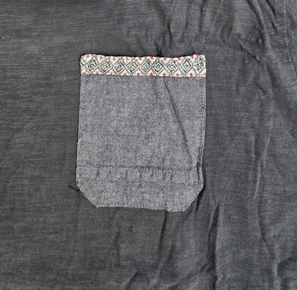 Quilted Giraffe Gray Pocket Tee Shirt Mens XXL - Image 4 of 4