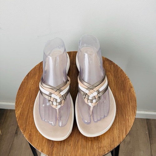 Clarks Cloudsteppers Breeze Coral Sandals Women’s Size 8 - Picture 3 of 10