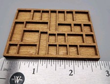 1:12 Scale MINIATURE PRINTERS TRAY Mini Curio...