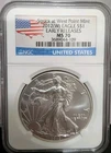 2012 Silver American Eagle Coin MS-70 NGC - Early Releases