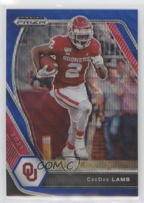 2021 Panini Prizm Draft Picks Blue Wave Prizm 75/249 CeeDee Lamb #48 ln4