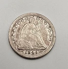 1849 Seated Liberty Half Dime /H15