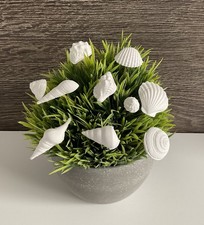 Deko Stecker Muscheln Maritim Für Blumen Basteln Kunststein Set 10 Stück Unikat