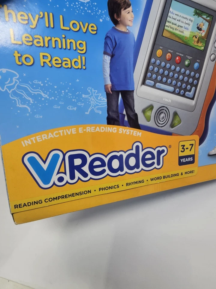 New Vtech v.Reader Interactive E-reading System Factory Sealed New In Box Blue - Image 3 of 4