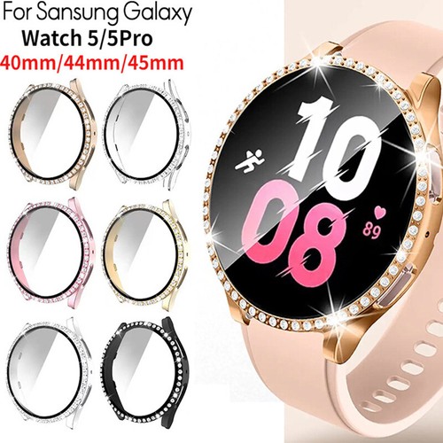 Bumper Diamond For Samsung Galaxy Watch 5 4 40mm 44mm Case Cover Bling