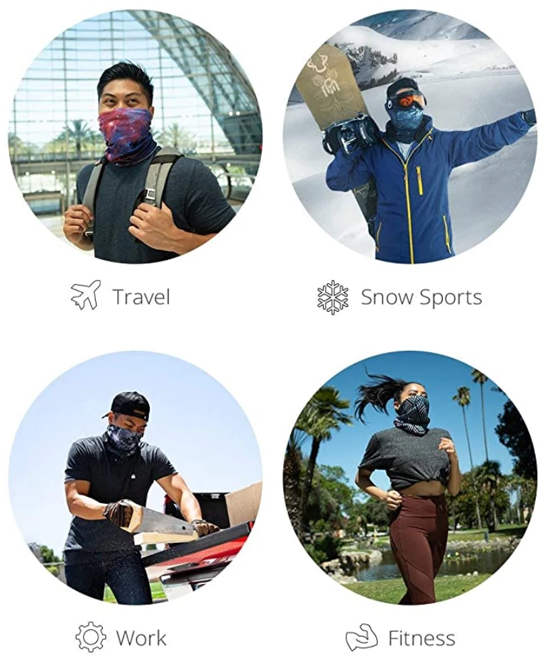 Predator Scary Custom Face Mask Neck Gaiter Multi-Use Fast Shipping USA Seller  - Image 3 of 4