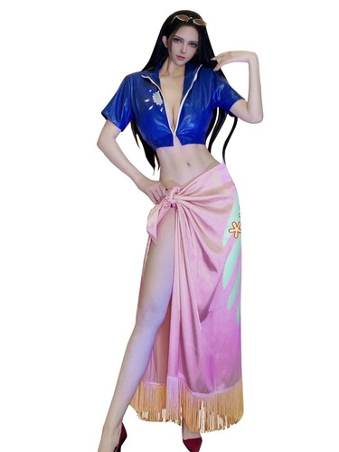 Anime Character Nico Robin Cosplay Costume Outfit Sexy Uniform Dresses - Picture 8 of 8