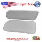 For 1988-1998 Chevy GMC Full Size Truck Sun Visors Light Grey Gray Cloth LH & RH