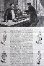 Pasteur and Patients 1885 RYAN FITZGERALD REYNOLDS LANE Matted Art Print w Story