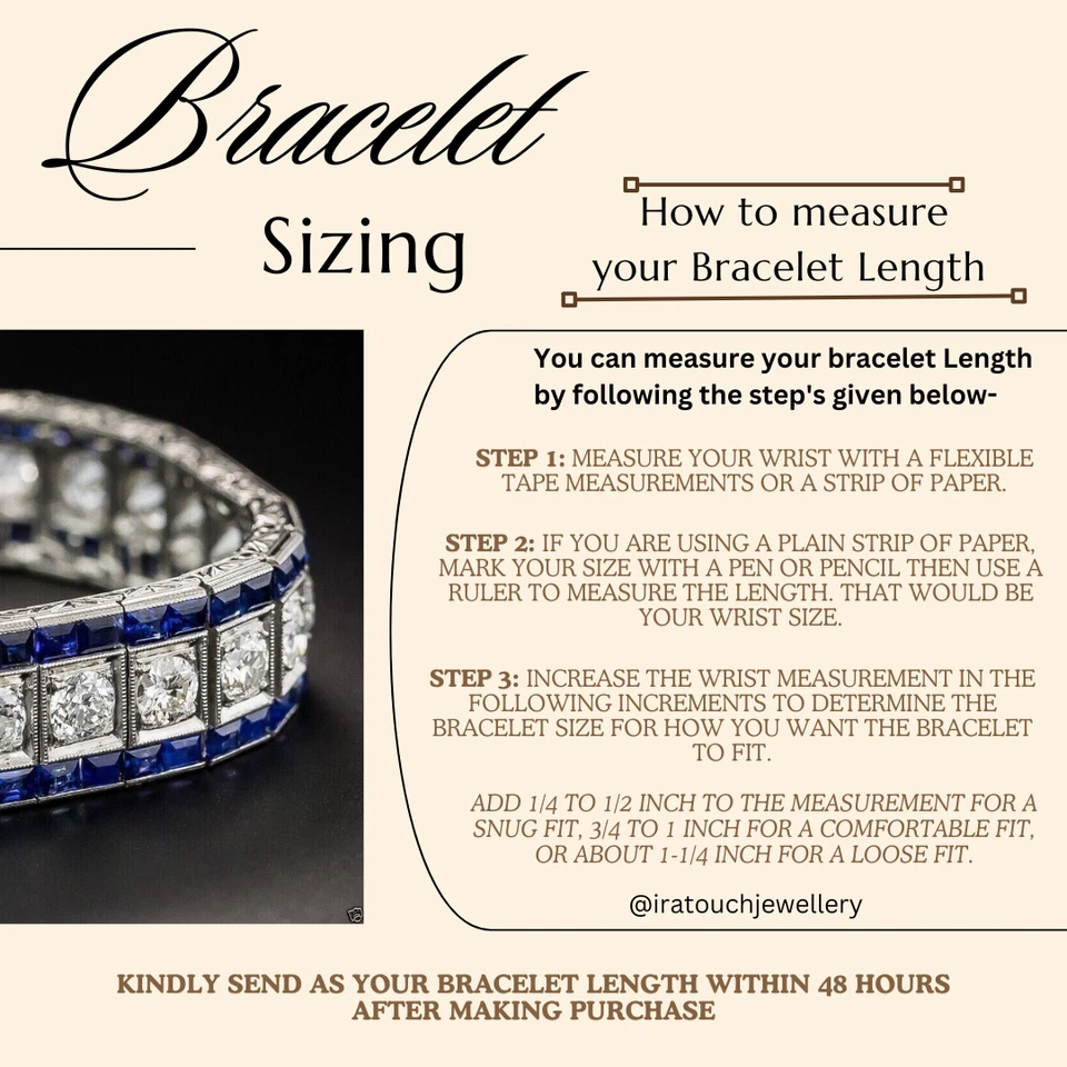 Brazalete de tenis de diamantes y zafiros creados en laboratorio redondo de 4 quilates enchapado en oro de 14 quilates Foto 4 de 4