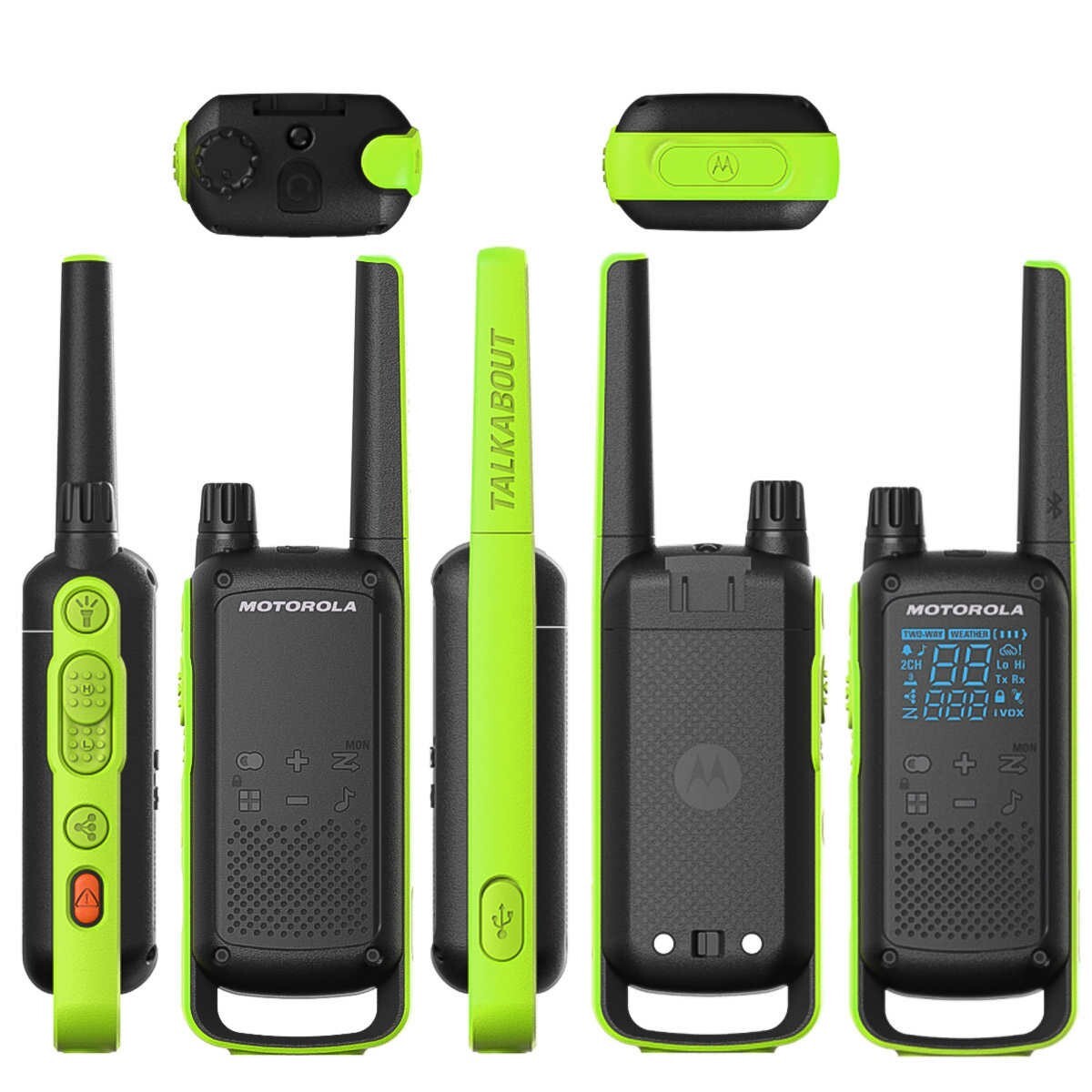 MOTOROLA Talkabout 3PACK Walkie Talkie TwoWay Radios T473 22 CH 35