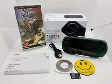 PSP 3000 Green Sony w/Box&Charger PlayStation Japan Tested  [Region Free ]