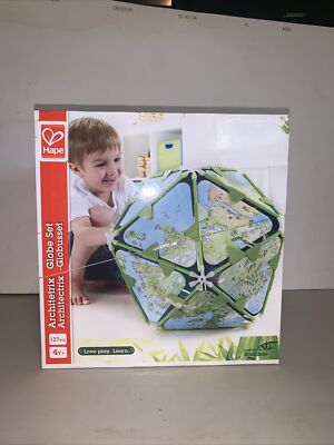 Architetrix Constructor Globe Set by Hape- Made of Bamboo 100% Complete!
