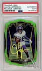 Justin Jefferson 2020 Select Green Die Cut Autograph RC #161 PSA/DNA (Yellow)