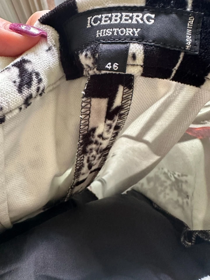 Pantalones de mujer a medida de cintura alta cachorro DÁLMATA historia Iceberg vintage raros Tr Foto 4 de 4