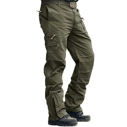 Men's Casual Cargo Pants Military Army Combat Trousers Outdoor Hiking Pants - Picture 1 of 36
