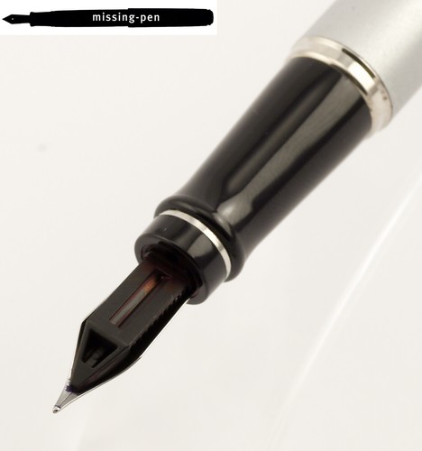 Waterman Expert Cartridges Fountain Pen in Silver with F, M or L (=B) nib - Picture 9 of 11