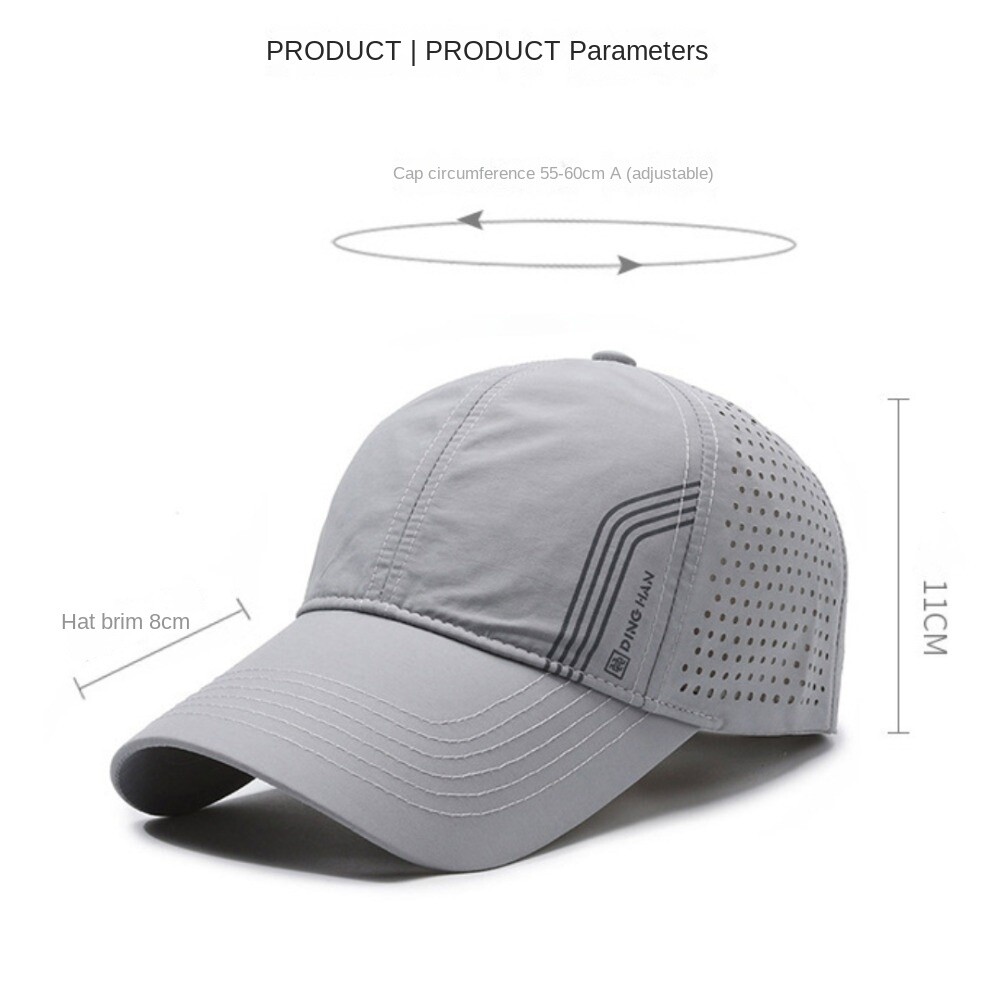 APL Cappellino baseball mesh asciugatura rapida regolabile cappello sole viaggio esterno