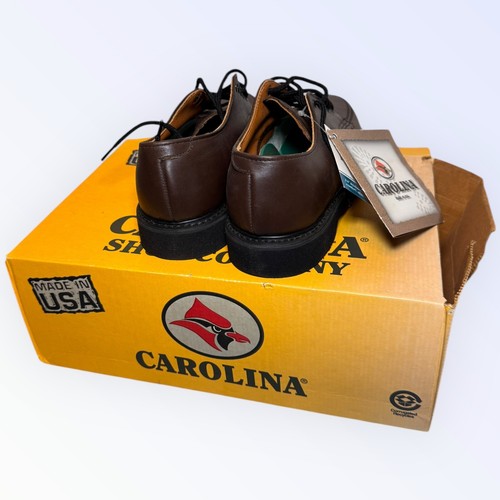 NOS New Vintage Carolina Brown Leather Dress Shoes Size 7 D (stock# D-64) - Picture 4 of 6