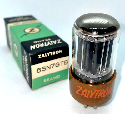 5692 tube CBS NIB zalytron 6SN7 VT231 brown base USA ECC32 5692 tube CBS NIB zalytron 6SN7 VT231 brown base USA ECC32