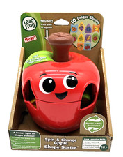 Leap Frog Spin  Change Apple Shape Sorter VTech Toys 18 Mth Toodler Shapes NIP