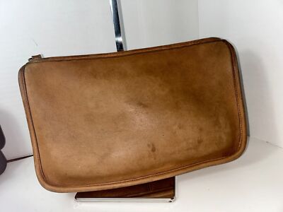 Vintage Coach Distressed Leather 1981 Basic Bag NYC Applied