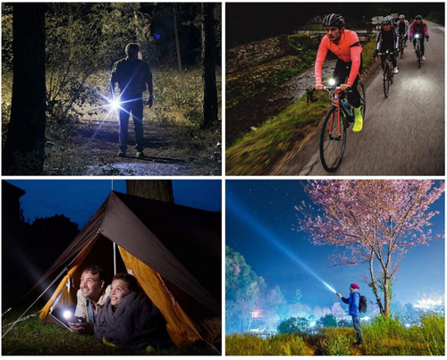 TORCIA LED T6 RICARICABILE USB ZOOM SOS BATTERIA 18650 FARO BICI LUCE FUCILE SOS - Picture 7 of 28