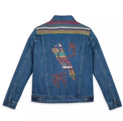 Disney Hercules Zero to Hero Men's X-LARGE Blue Denim Graphic Print Denim Jacket