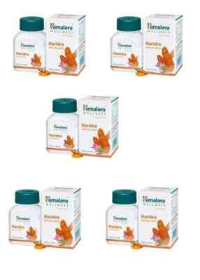 5 x Himalaya Haridra für Haut-Wellness & lindert Allergien 300 Tab Ablaufdatu...