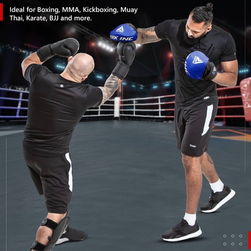 RDX MMA Boxing Focus Pads Hook and Jab Mitts Thai Kick Pads Guantes curvos - Imagen 7 de 35