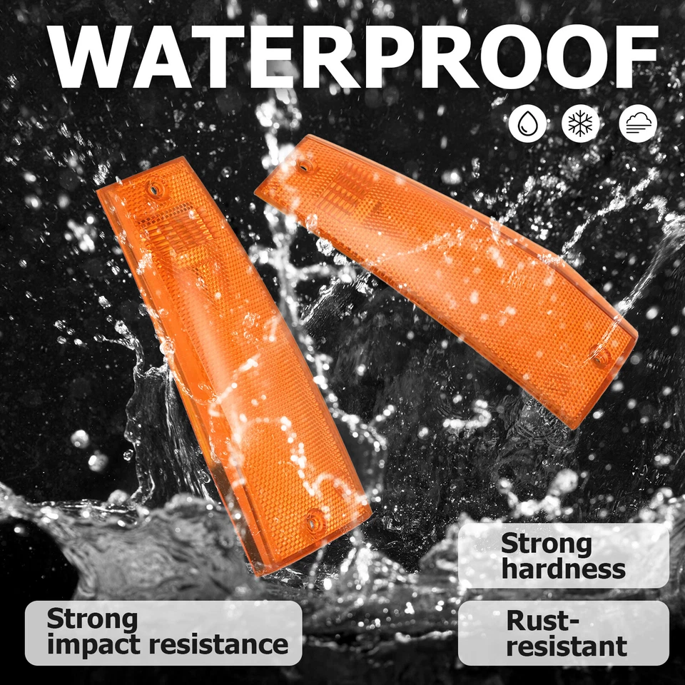 Amber Side Marker Light Turn Signal Lamp For Jeep Cherokee SE Base Sport 1991-96 - Image 2 of 4