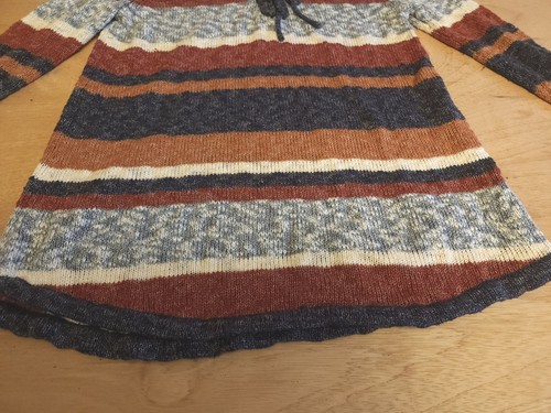 NATURAL Reflections Women’s Sweater Tunic Stripes Size XXl, Tie Accent, Comfort - Picture 2 of 13